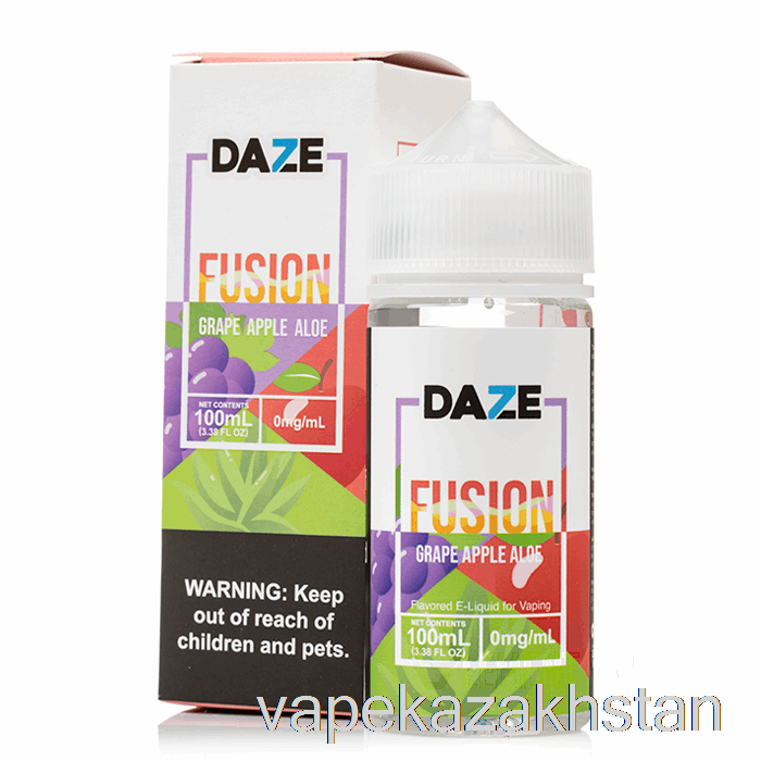 Vape Kazakhstan Grape Apple Aloe - 7 Daze Fusion - 100mL 0mg